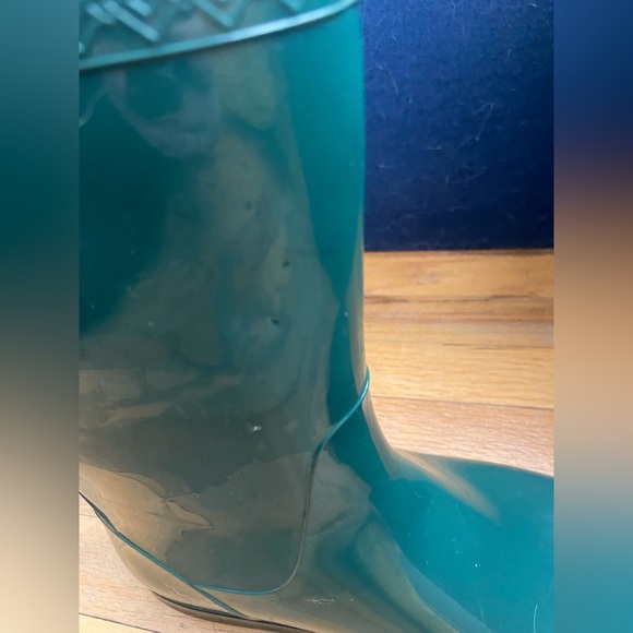 Green Ugg brand rain boots - Picture 2 of 5